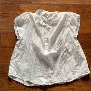 White Gap oversized top